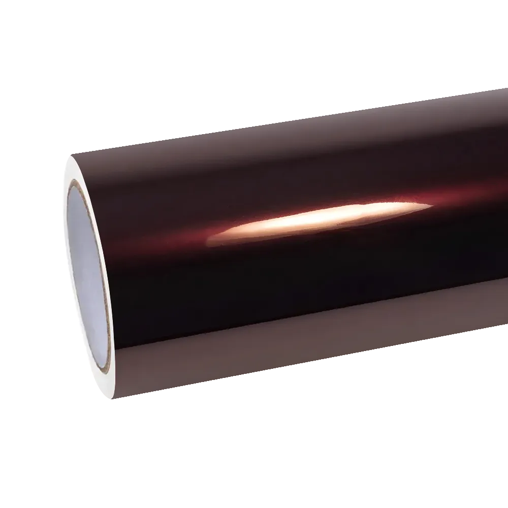 Gloss Metallic Black Rose Car Vinyl Wrap