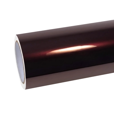 Gloss Metallic Black Rose Car Vinyl Wrap 01