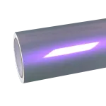 Gloss Metallic Chameleon Candy Grey Purple Car Vinyl Wrap PET