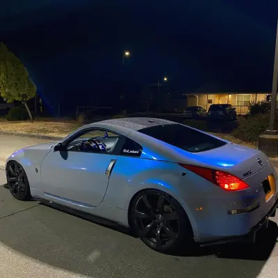 Gloss Metallic Grey Blue Car Vinyl Wrap  Sale 02
