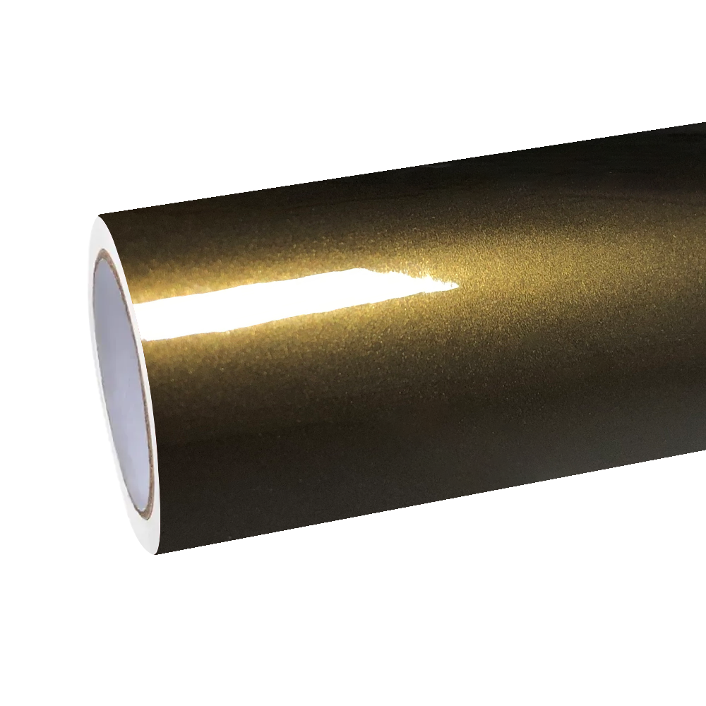 Gloss Metallic Midnight Gold Car Vinyl Wrap