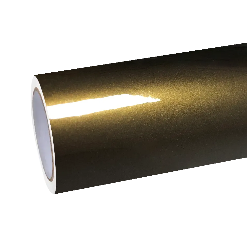 Gloss Metallic Midnight Gold Car Vinyl Wrap