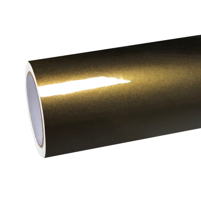 Gloss Metallic Midnight Gold Car Vinyl Wrap PET 01