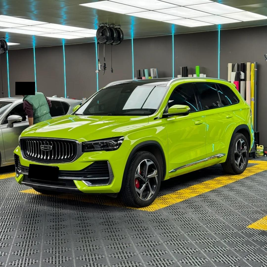 Chartreuse Green Car Wrap