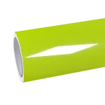 Chartreuse Yellow Car Wrap