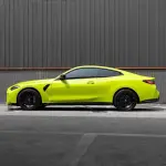 Chartreuse Yellow Car Wrap