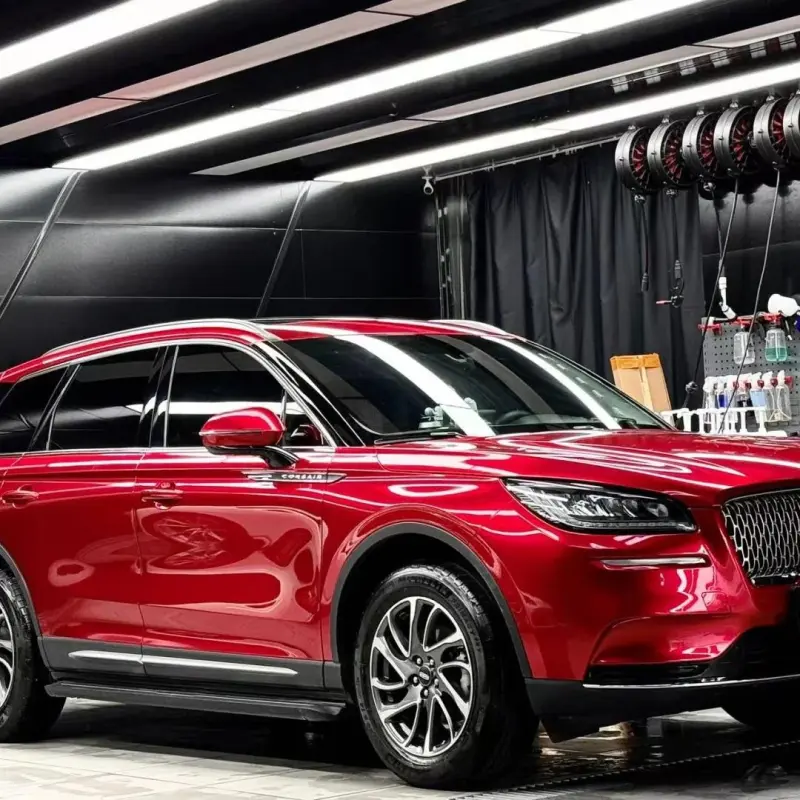Gloss Metallic Liquid Ruby Red Car Vinyl Wrap