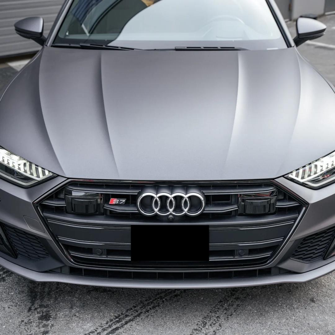 Matte Metallic Satin Gunmetal Grey Car Vinyl Wrap