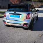 Gloss Metallic Rainbow Holographic Silver Car Vinyl Wrap PET