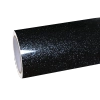 Gloss Metallic Sparkle Glitter Black Car Vinyl Wrap