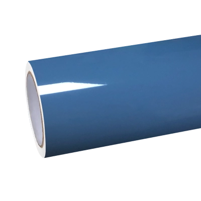 Gloss China Blue Car Vinyl Wrap PET 01
