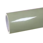Super Glossy Khaki Green Car Vinyl Wrap PET