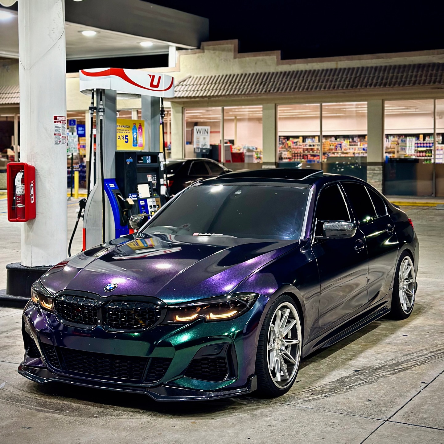 Gloss Metallic Chameleon Diamond Purple Green
