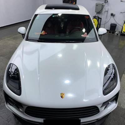 Gloss Metallic Sparkle Glitter White Car Vinyl Wrap Sale 02