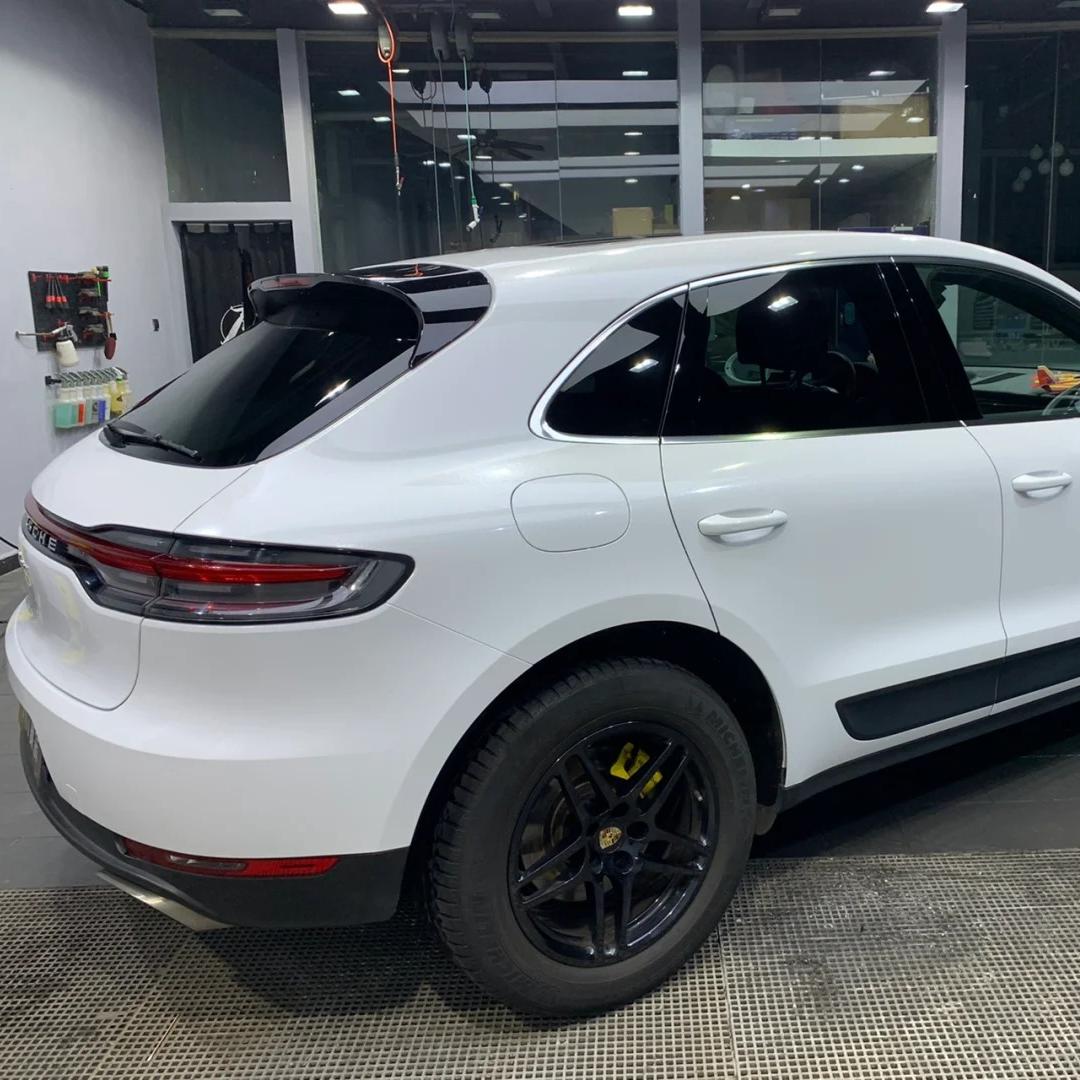 Gloss Metallic Sparkle Glitter White Car Vinyl Wrap