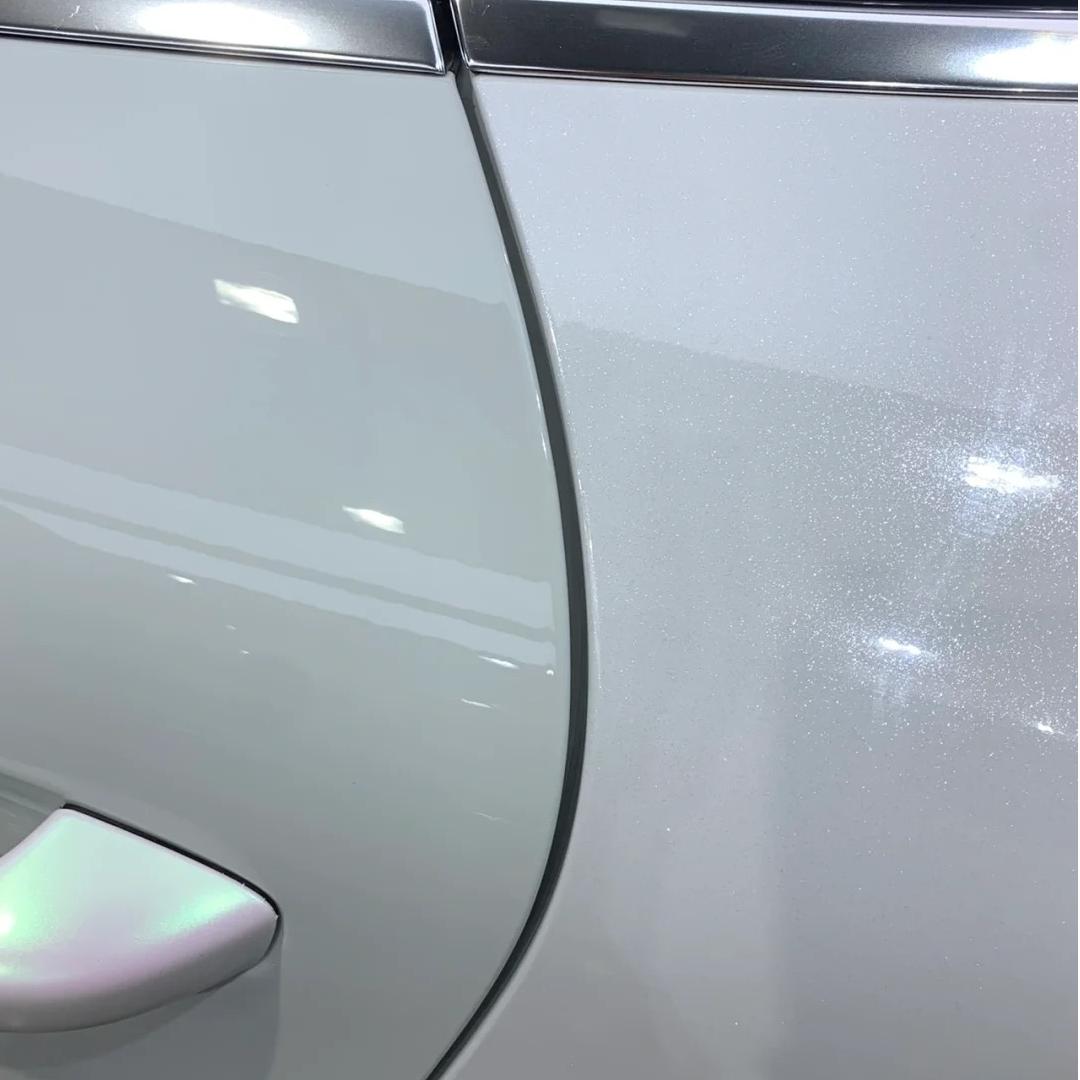 Gloss Metallic Sparkle Glitter White Car Vinyl Wrap