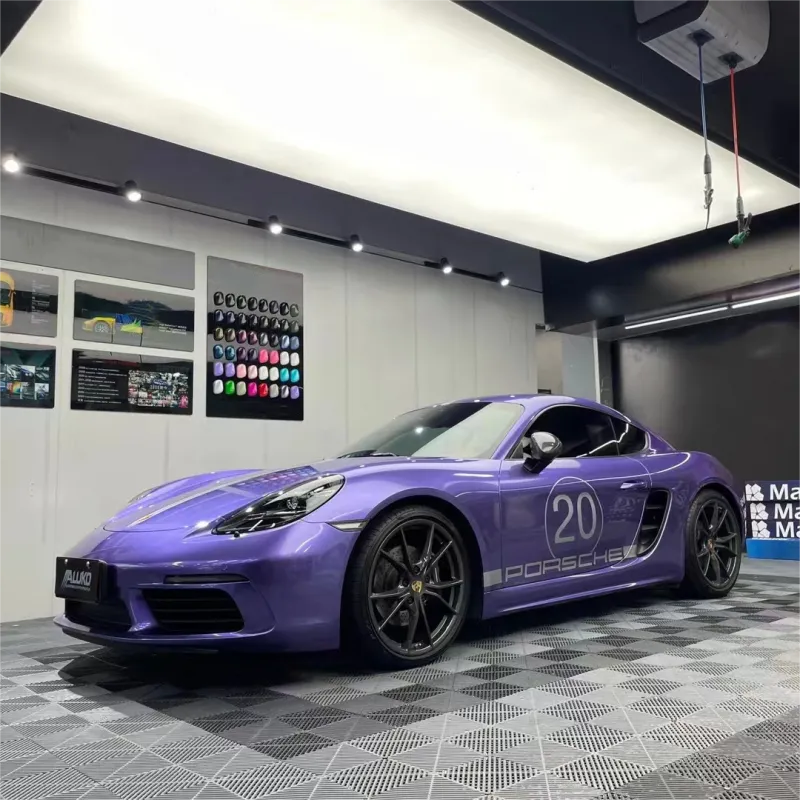 Gloss Metallic Viola Purple Car Vinyl Wrap