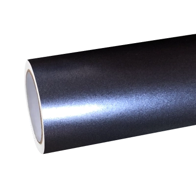 Matte Metallic Midnight Blue Car Vinyl Wrap 01