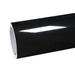 Gloss Repaired Black Car Vinyl Wrap 