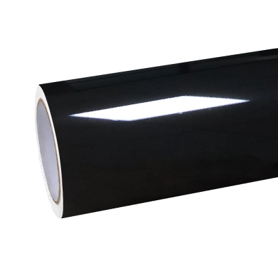 Gloss Self Healing Black Car Vinyl Wrap PET  01