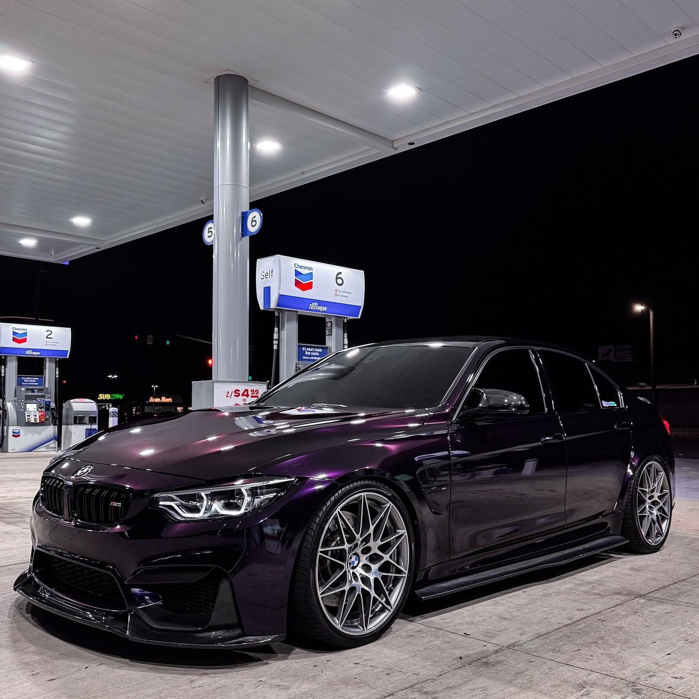 Gloss Metallic Ghost Midnight Purple Car Vinyl Wrap