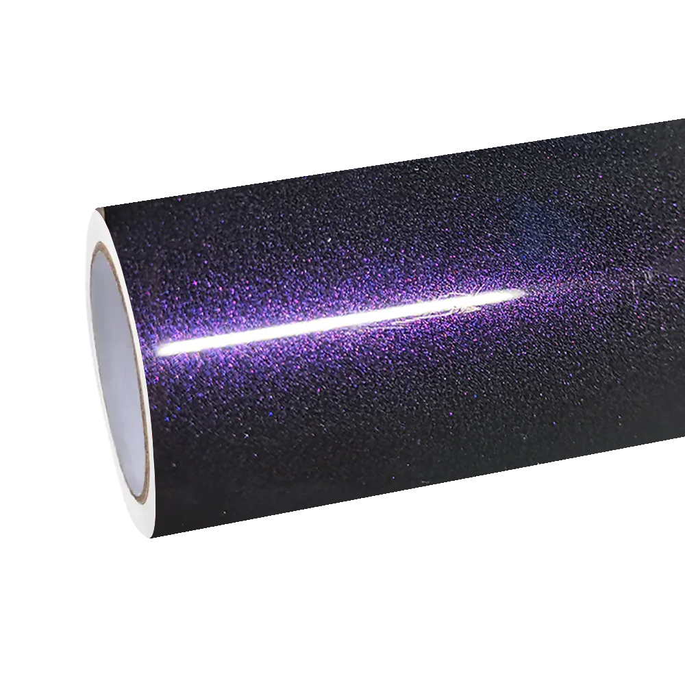 Gloss Metallic Ghost Midnight Purple Car Vinyl Wrap