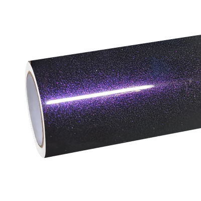 Gloss Metallic Ghost Midnight Purple Car Vinyl Wrap PET 01