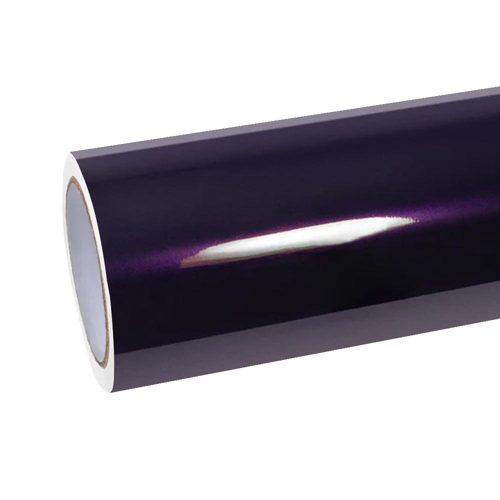 Gloss Metallic Midnight Purple Car Vinyl Wrap BMW PET