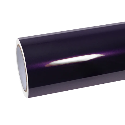 Gloss Metallic Midnight Purple Car Vinyl Wrap BMW PET 01