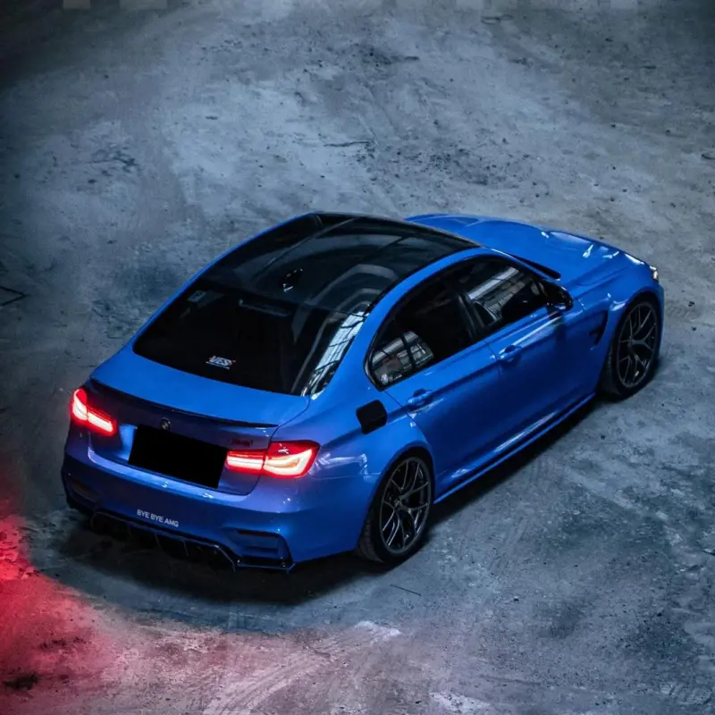 Gloss Voodoo Blue Car Vinyl Wrap PET