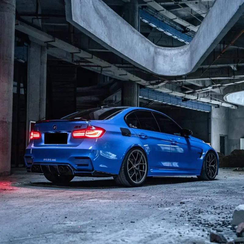 Gloss Voodoo Blue Car Vinyl Wrap PET