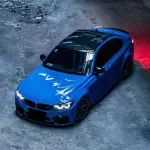 Gloss Voodoo Blue Car Vinyl Wrap PET