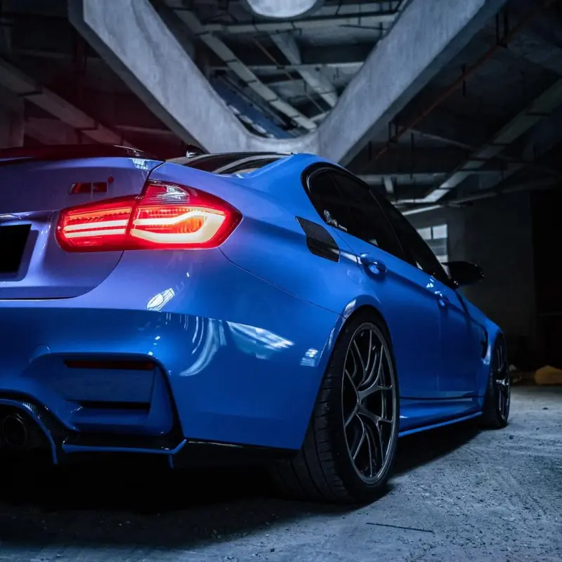 Gloss Voodoo Blue Car Vinyl Wrap PET