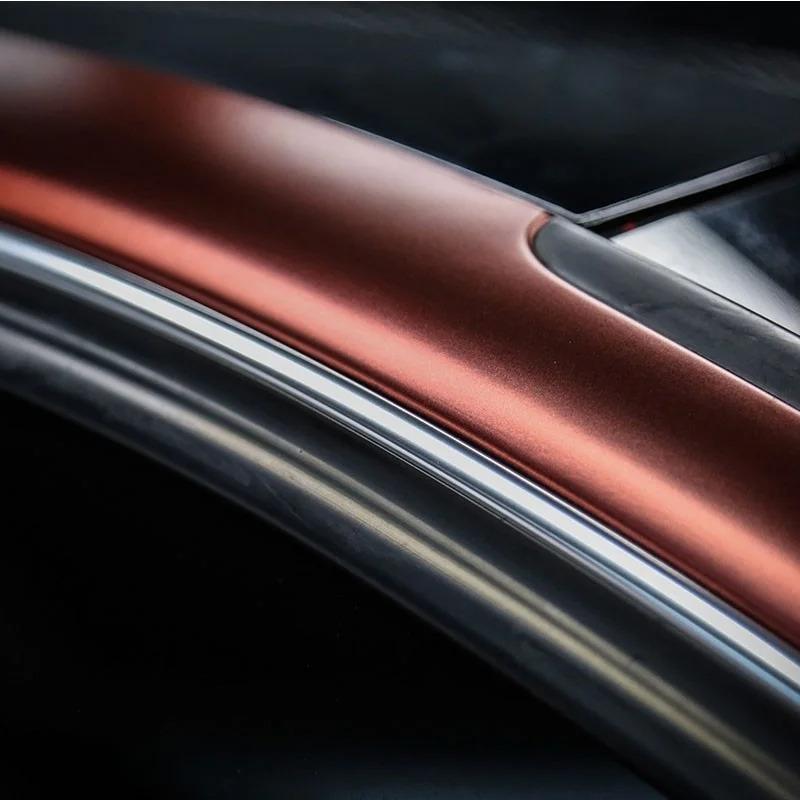 Matte Metallic Wine Red Car Vinyl Wrap