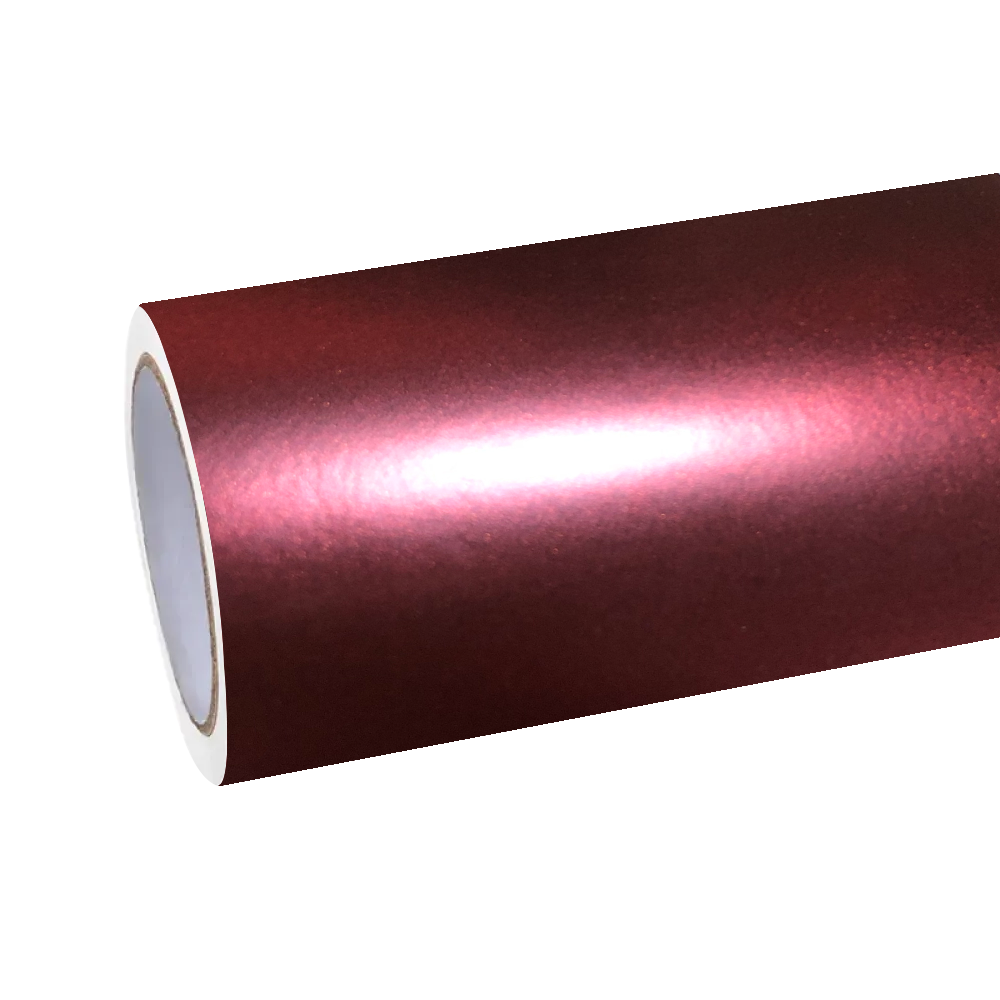 Matte Metallic Wine Red Car Vinyl Wrap