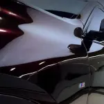 Gloss Diamond Chameleon Black Red Vinyl Wrap