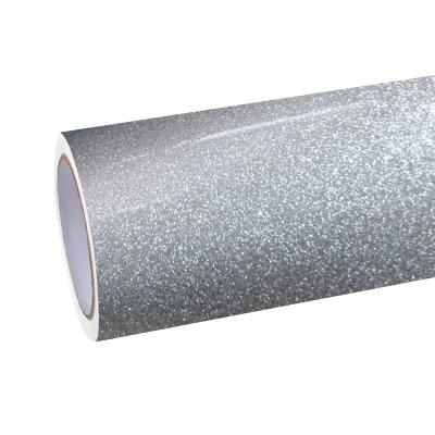 Gloss Metallic Diamond Silver Car Vinyl Wrap 01