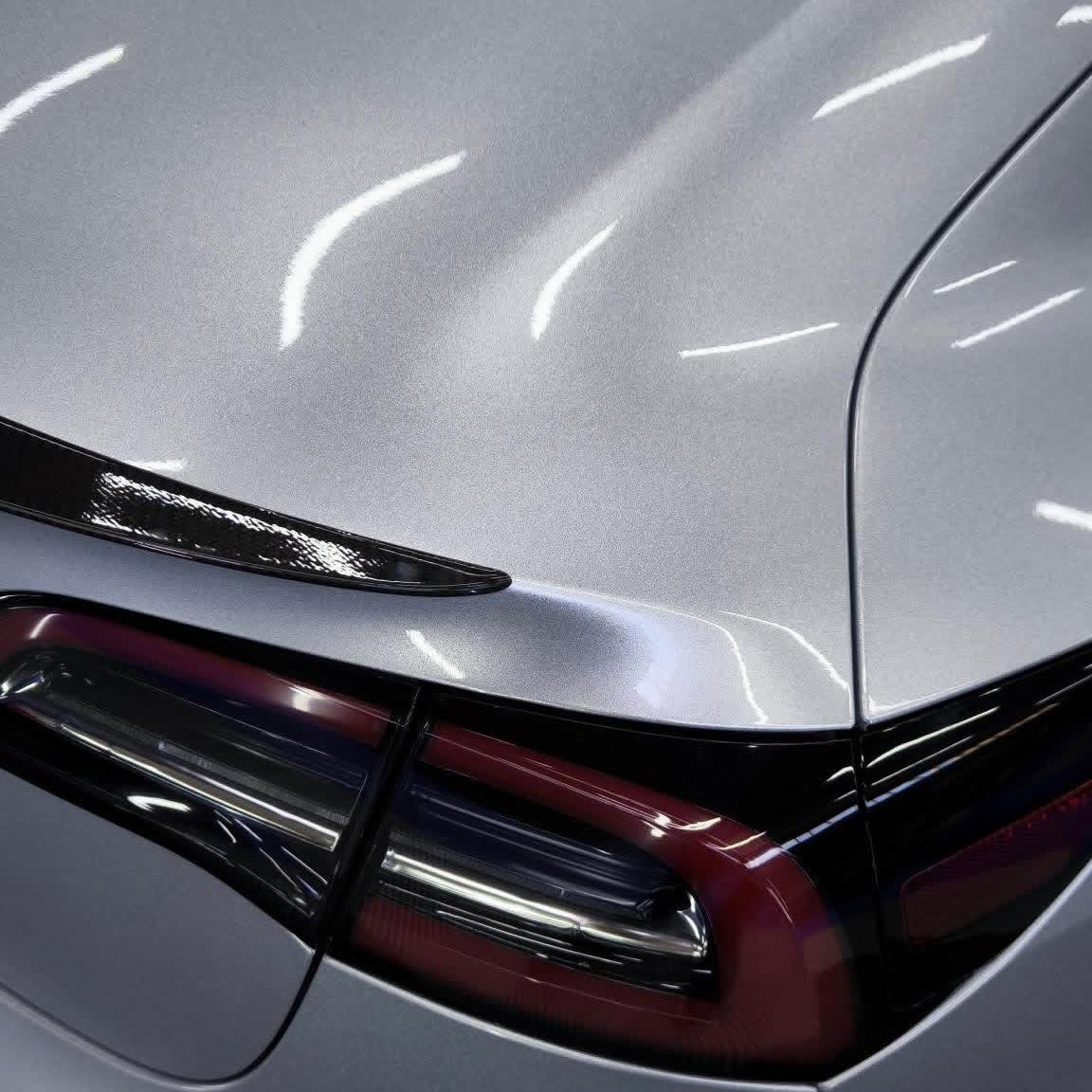 Gloss Metallic Diamond Silver Car Vinyl Wrap