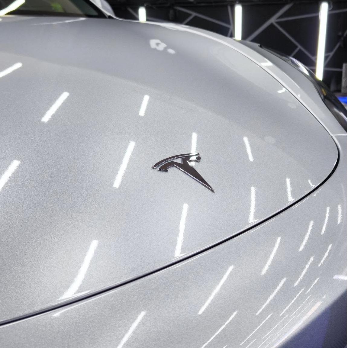 Gloss Metallic Diamond Silver Car Vinyl Wrap