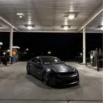 Gloss Metallic Destroyer Grey Car Vinyl Wrap PET