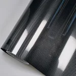 6D Gloss Carbon Fiber Black Car Vinyl Wrap