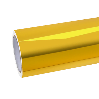 Gloss Mirror Chrome Gold Car Vinyl Wrap  01