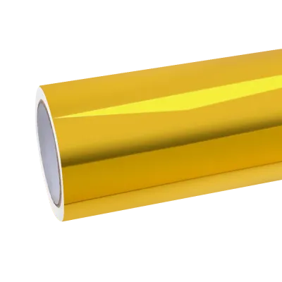 Gloss Mirror Chrome Gold Car Vinyl Wrap 01