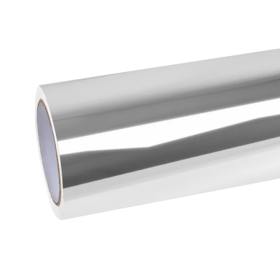 Gloss Mirror Chrome Silver Car Vinyl Wrap PET 01