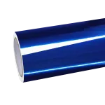 Gloss Mirror Chrome Blue Car Vinyl Wrap