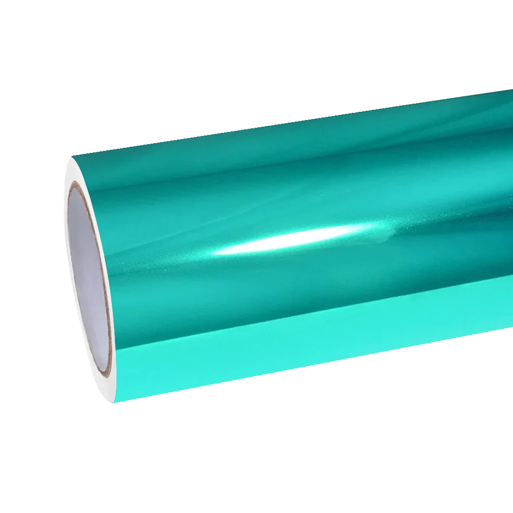 Gloss Mirror Chrome Green Car Vinyl Wrap PET