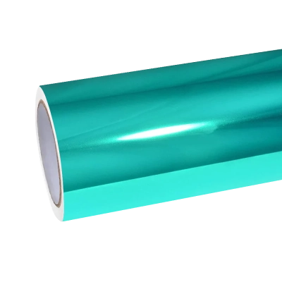 Gloss Mirror Chrome Green Car Vinyl Wrap PET 01