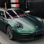 Matte Metallic Chrome Venom Green Car Vinyl Wrap PET