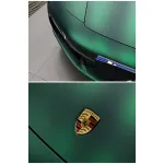 Matte Metallic Chrome Venom Green Car Vinyl Wrap PET