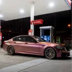 Matte Diamond Brown Red Car Vinyl Wrap